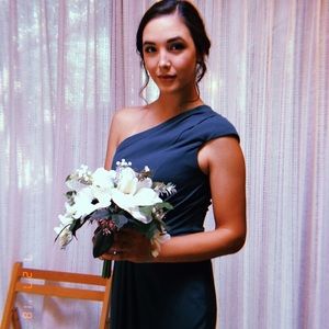 Forest green bridesmaid/ formal dress